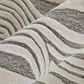 Feizy Kimball Gray and Ivory 3"6" x 5"6" Area Rug, , large