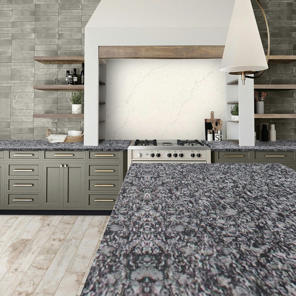 NFM Custom Countertops White Sparkle 3cm Granite Countertop, , large