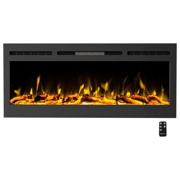 Timberlake Hastings Home 50" Electric Wall Fireplace in Black, , large