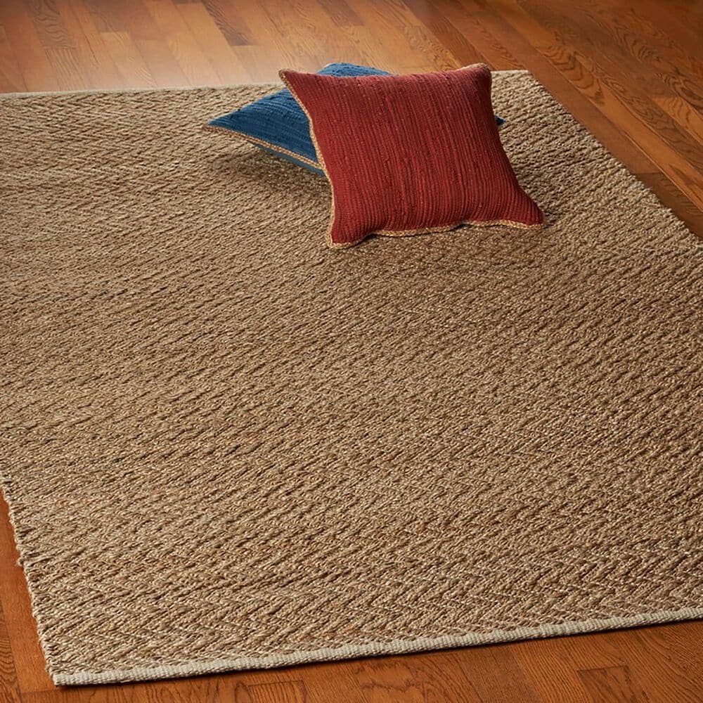 L&amp;R Resources Natural Fiber 7&#39;9&quot; x 9&#39;9&quot; Bright White Area Rug, , large
