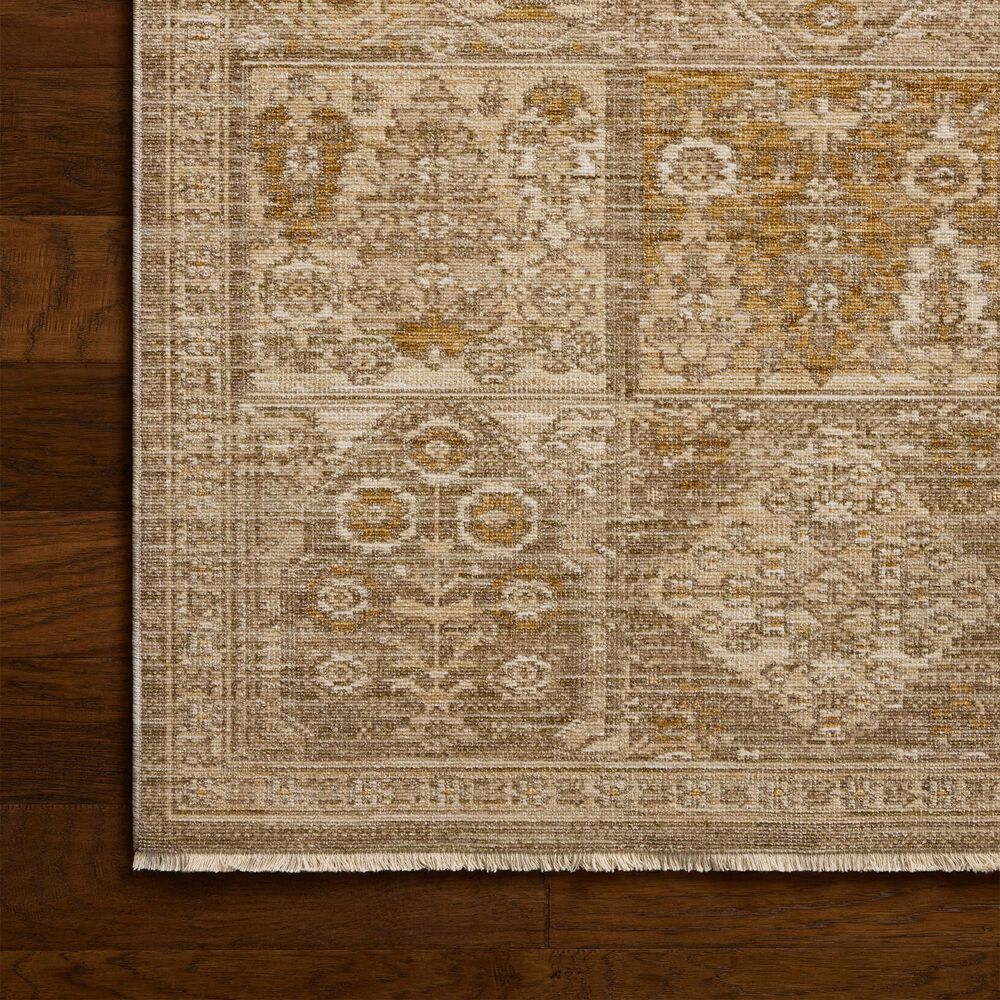 Loloi Elora Mushroom and Ochre 7'10" Round Area Rug, , large
