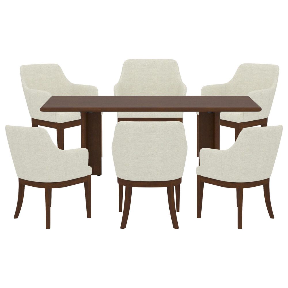 Canadel Modern 7-Piece Rectangular Dining Set in Cognac Washed, , large