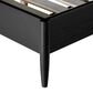 37B Casal Queen Platform Bed in Black Finish, , large