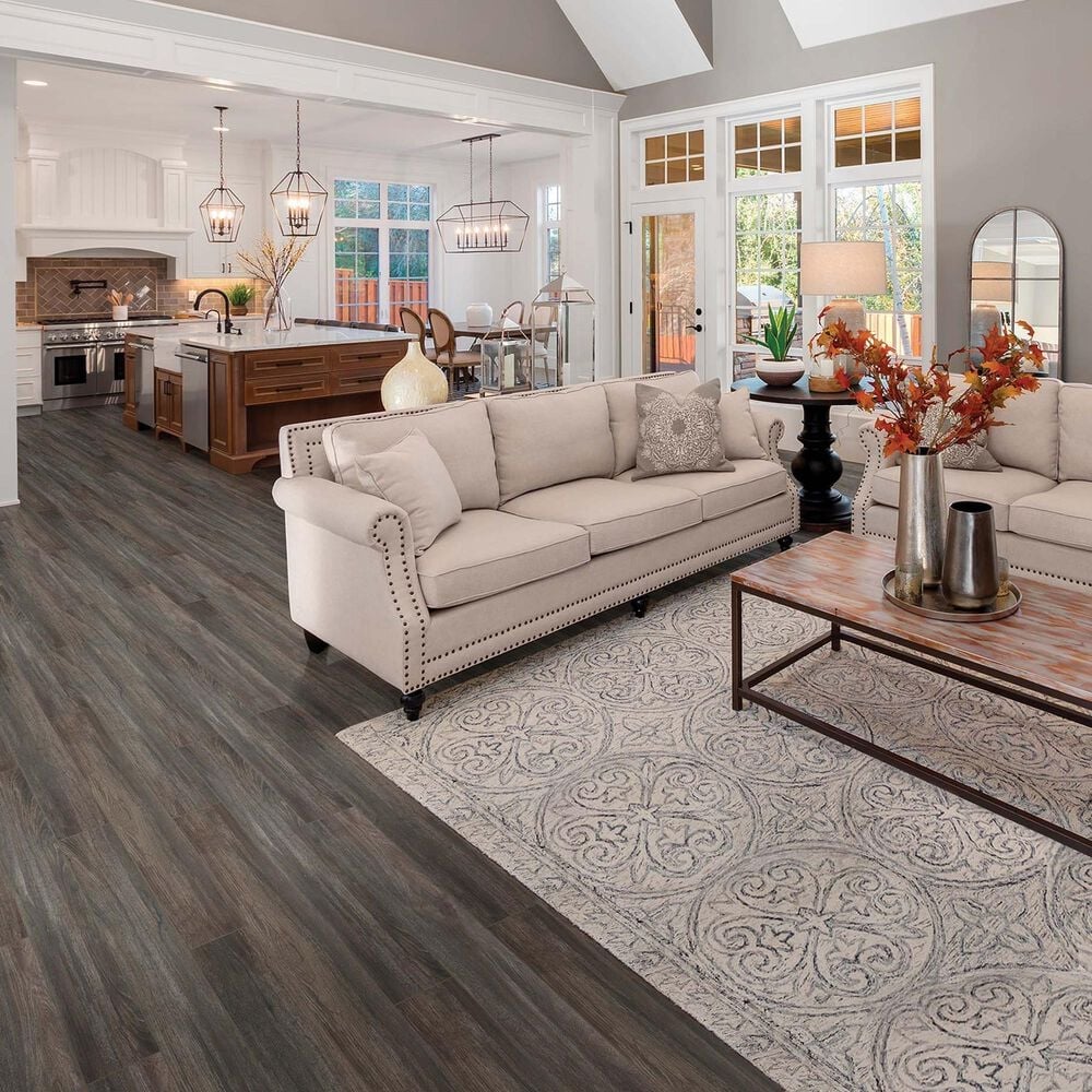 Paramount RigidCORE HD Brushed Oak Smokehouse 6.5&quot; x 48&quot; Luxury Vinyl Plank, , large