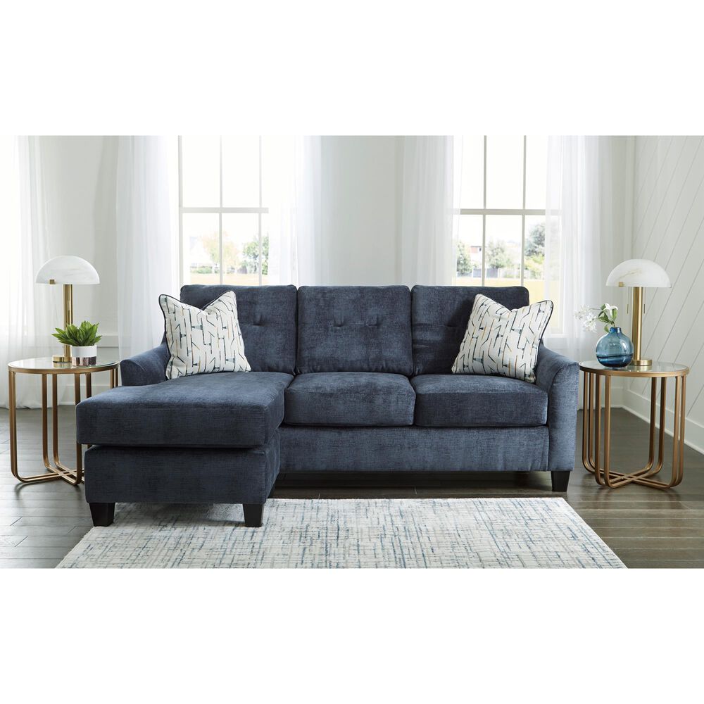 Ashley Amity Bay Stationary Queen Sofa Chaise Sleeper in Ink, , large