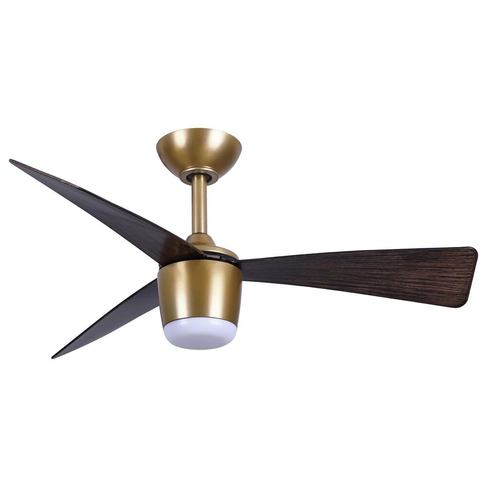 Minka-Aire Elavan 36" Indoor/Outdoor Ceiling Fan with LED Light in Legacy Brass, , large