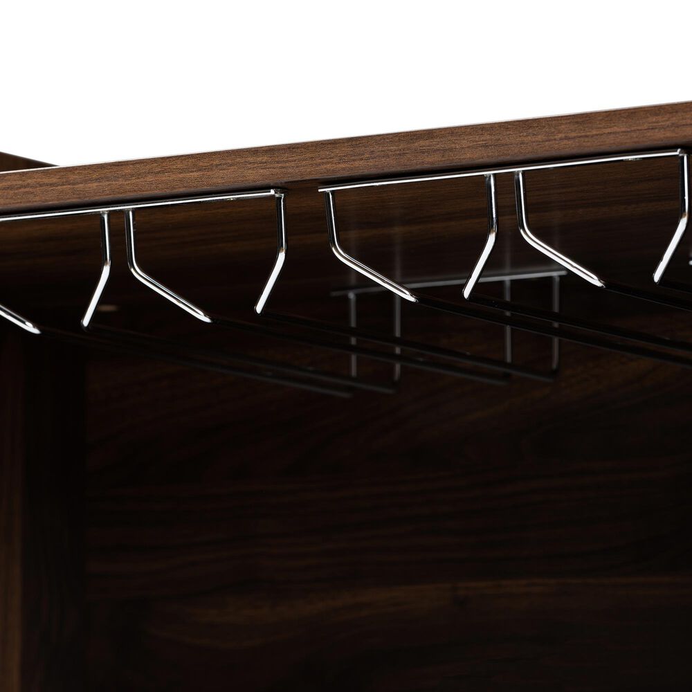 Baxton Studio Carrie Wine Storage Cabinet in Walnut, , large