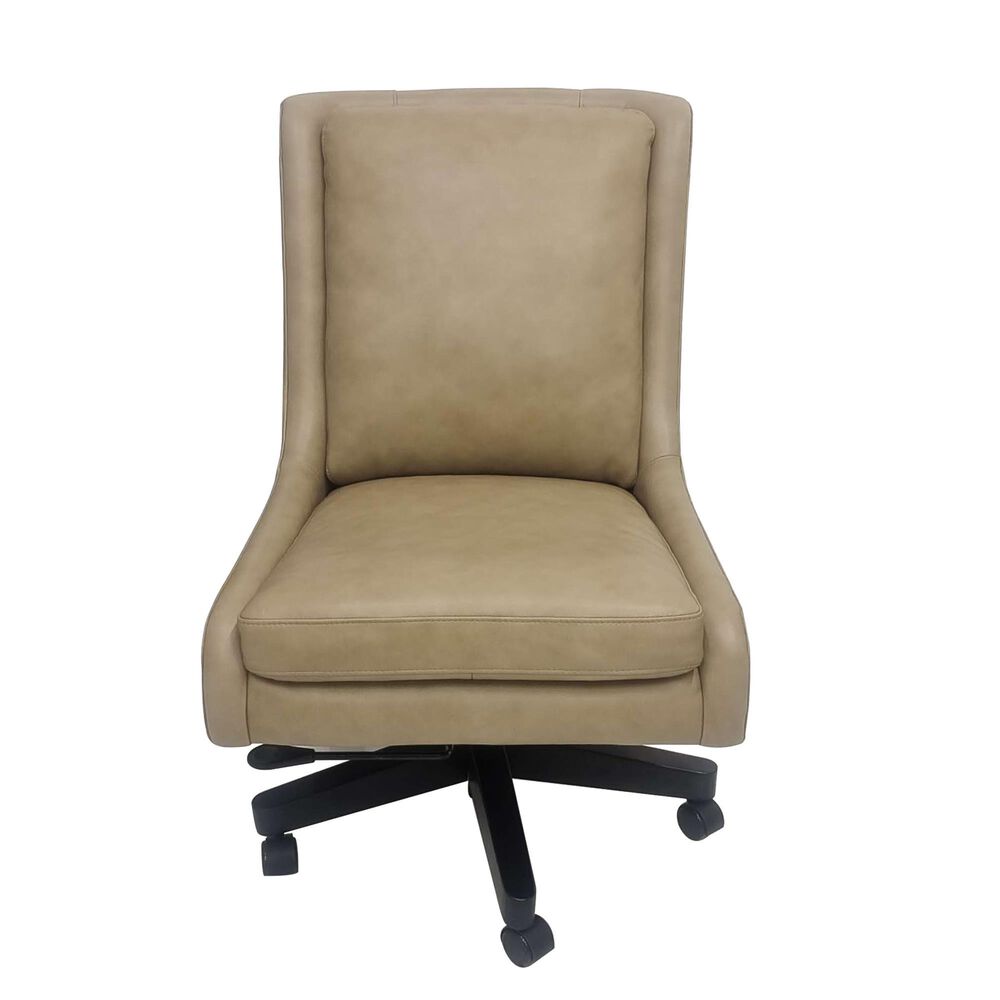 Simeon Collection Leather Desk Chair in Walnut, , large