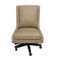 Simeon Collection Leather Desk Chair in Walnut, , large