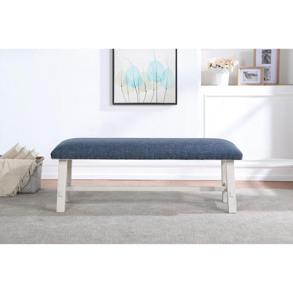 OSP Home Callen Bench in White Wash, , large