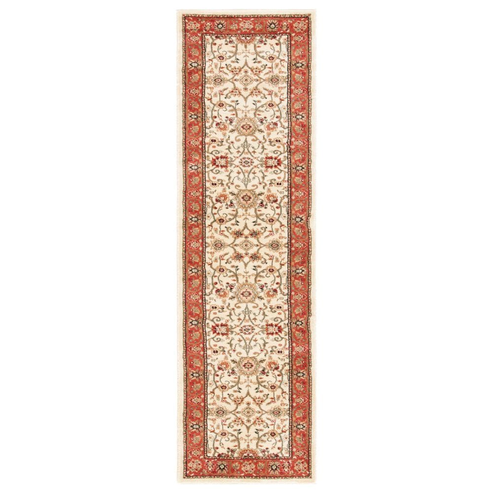 Safavieh Lyndhurst 2"3" x 10" Ivory and Rust Runner, , large
