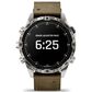 Garmin MARQ Adventurer Edition (Gen 2) Smartwatch 46 mm Damascus Steel Case with Brown Band, , large