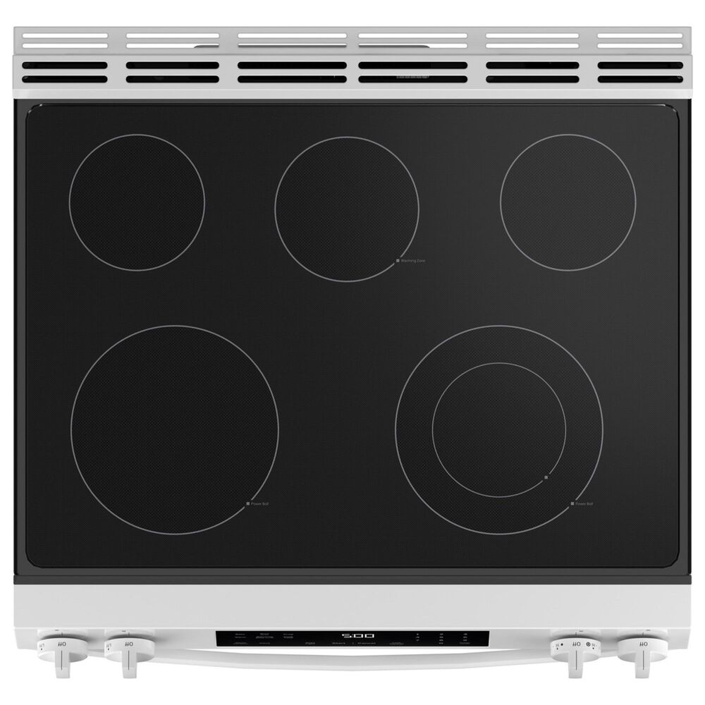 GE Appliances 30" Slide-In Electric Range with Crisp Mode in White, , large