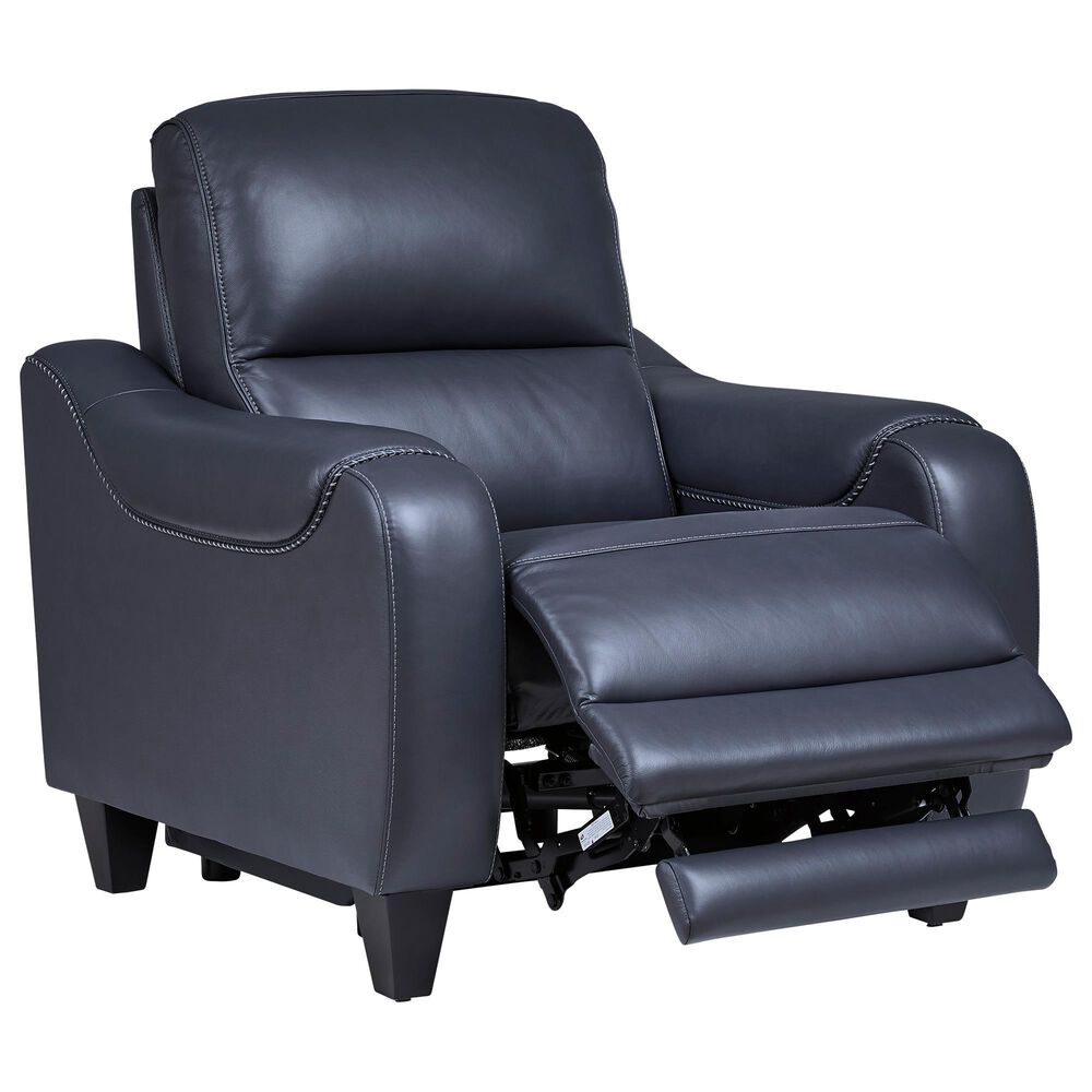 Ashley Mercomatic Power Recliner with Adjustable Headrest in Ocean, , large