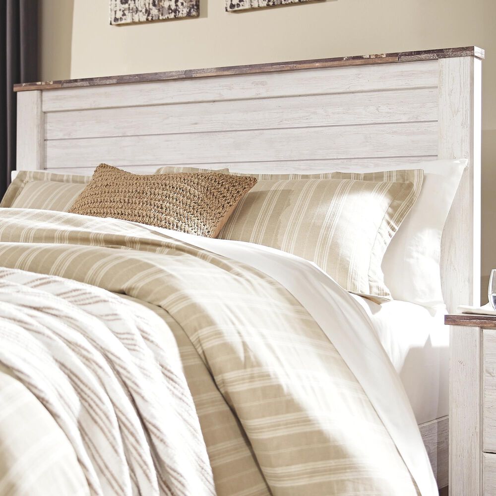 Ashley Willowton Full/Queen Panel Headboard in White Washed, , large