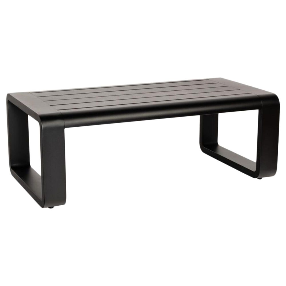 Woodard Vale Coffee Table in Textured Black Finish, , large