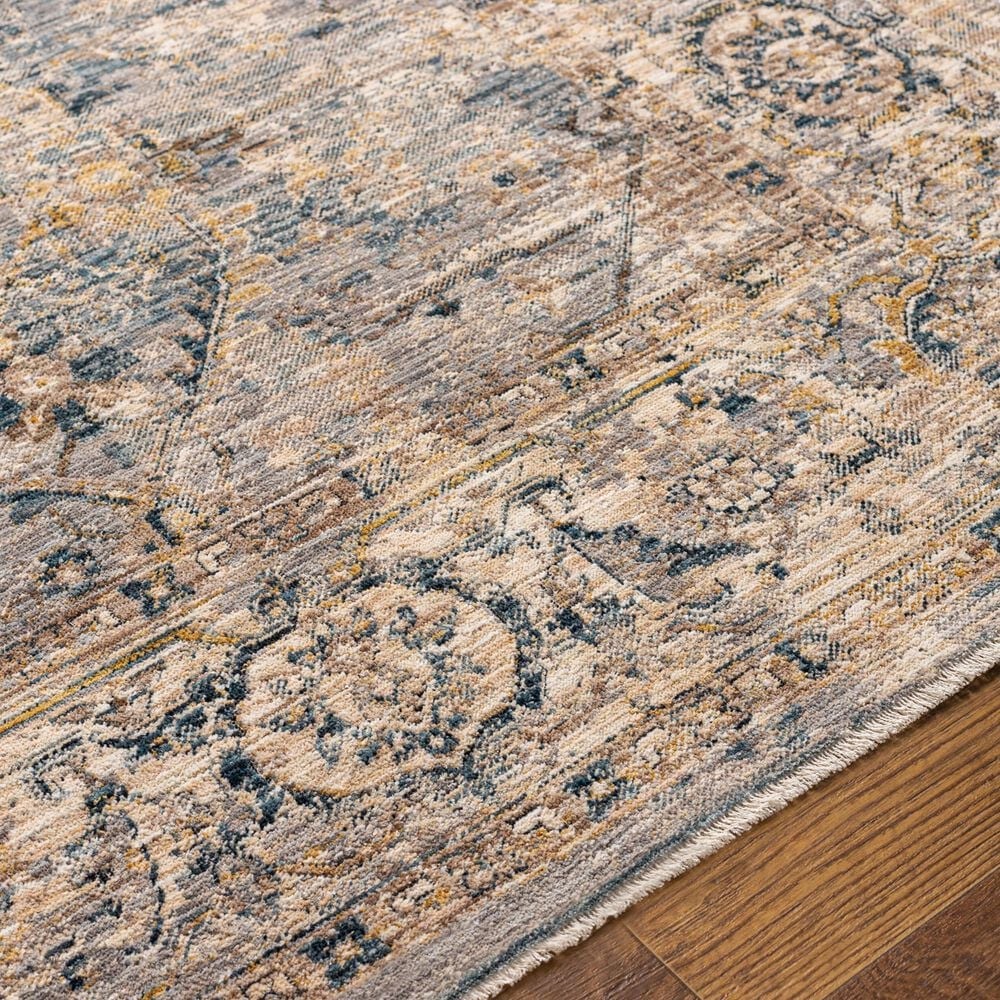 Surya Aspendos 5&#39; x 7&#39;5&quot; Gray, Denim, Wheat, Taupe, Black and Cream Area Rug, , large