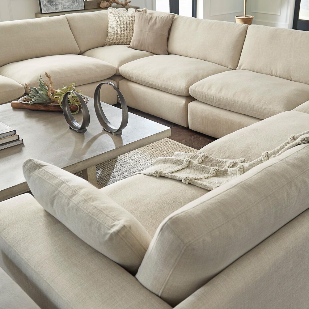 Ashley Elyza 10-Piece Left Facing Sectional with Chaise in Linen, , large