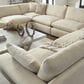 Ashley Elyza 10-Piece Left Facing Sectional with Chaise in Linen, , large
