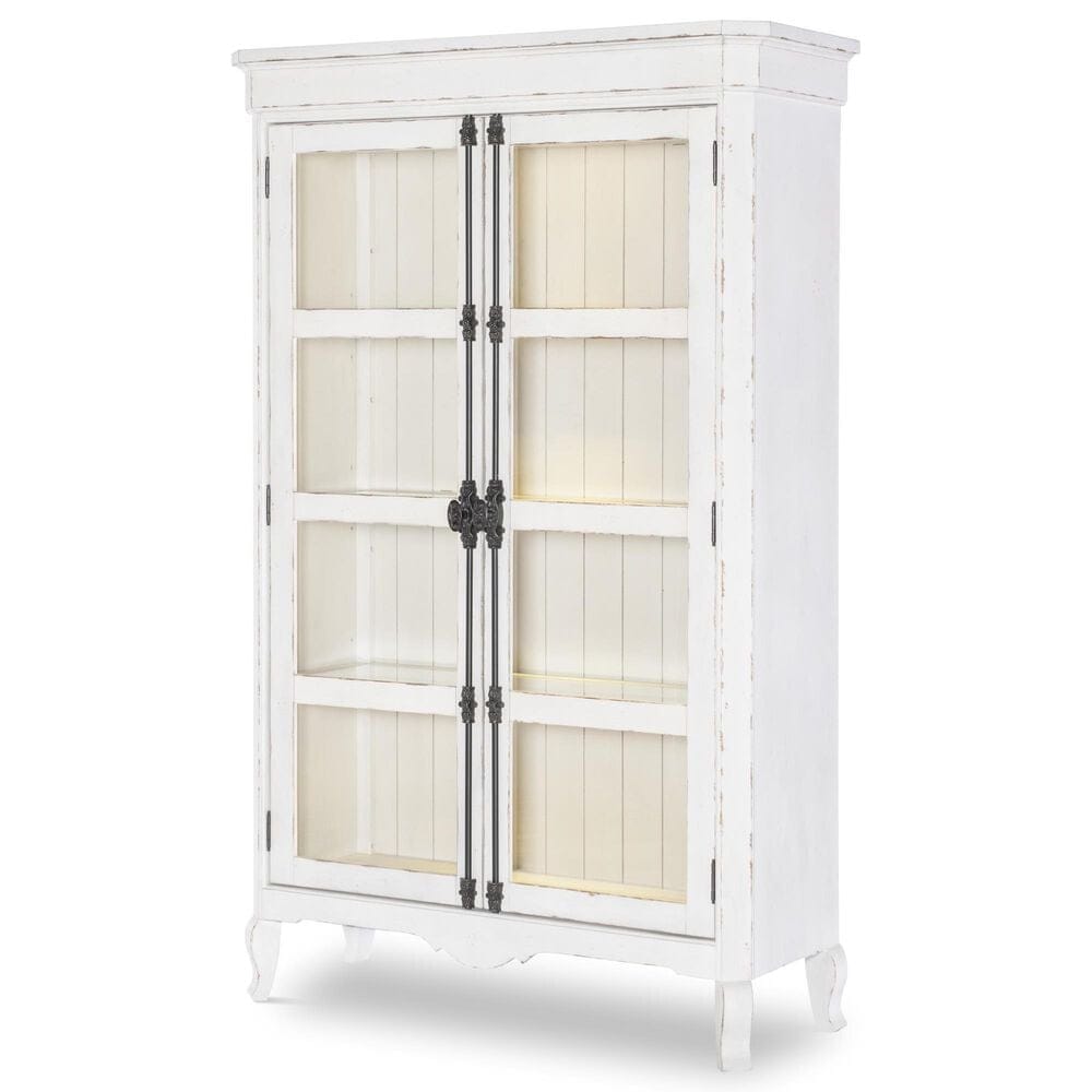 Legacy Classic Furn Direct Shp Vintage Market 2-Door Display Cabinet in Picket Fence, , large