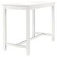 Linon Home Decor Claridge Counter Height Pub Table in Bright White - Table Only, , large