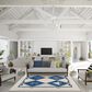 Dalyn Rug Company Harbor Nautical 3" x 5" Ivory Indoor/Outdoor Area Rug, , large