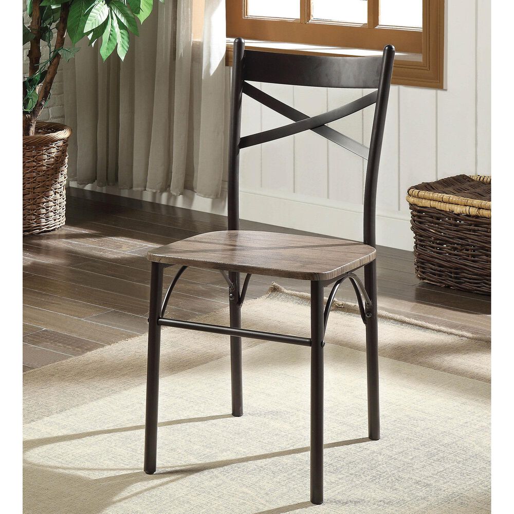 Furniture of America Ramirez 3-Piece Dining Set in Antique Brown, , large