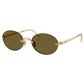 Rayban Glasses A$AP Rocky Sunglasses with Dark Brown Lenses in Polished Arista Gold, , large