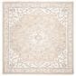 Safavieh Micro-Loop MLP505F 7" Square Light Grey and Ivory Area Rug, , large