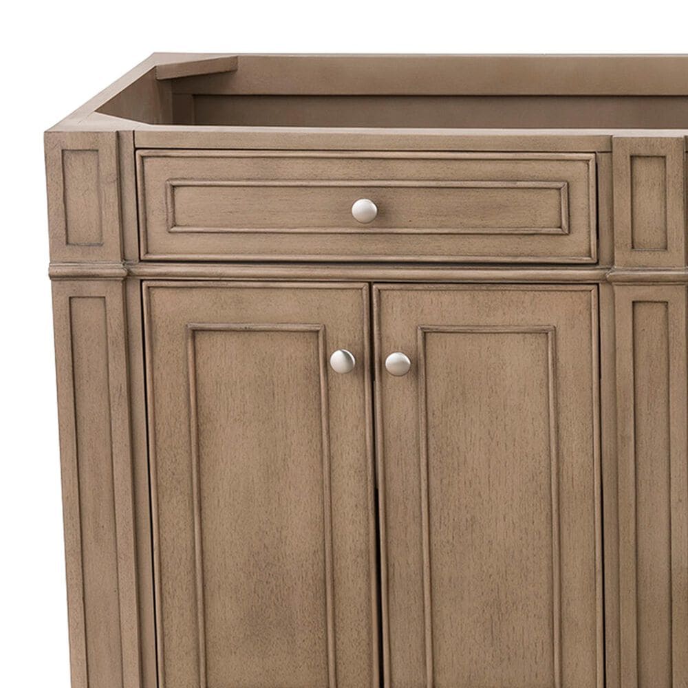 James Martin Bristol 72" Double Bathroom Vanity Cabinet in Whitewashed Walnut, , large