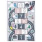 Safavieh Kids Playhouse 4"4" x 6" Grey and Pink Rug, , large
