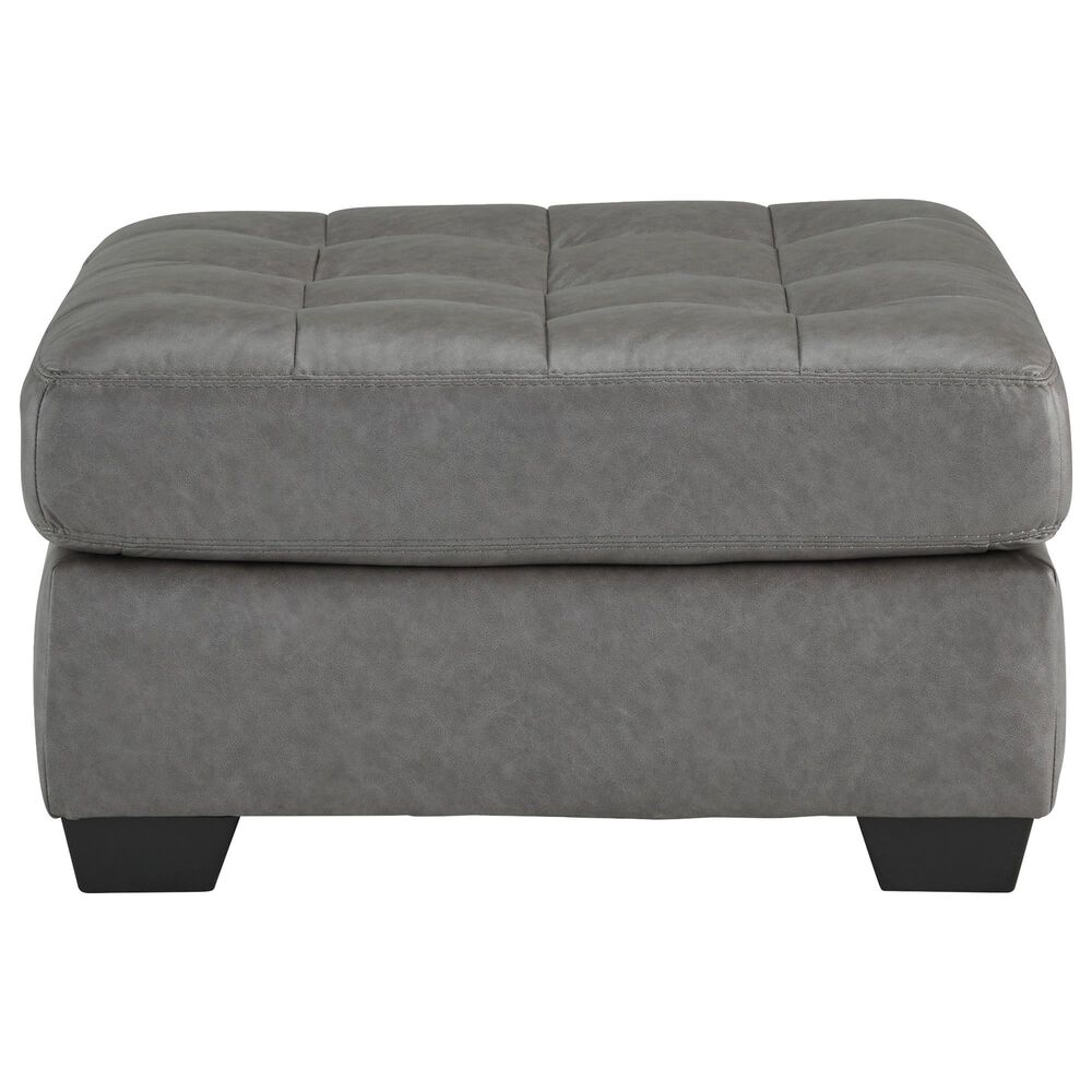 Ashley Clairette Court Oversized Accent Ottoman in Alloy, , large