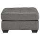 Ashley Clairette Court Oversized Accent Ottoman in Alloy, , large