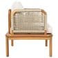 Hearth and Haven 5-Piece Outdoor Conversation Set with Weather Rope and Beige in Teak, , large