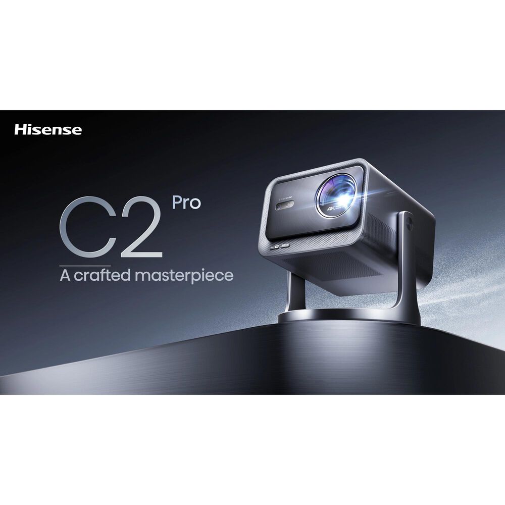 Hisense C2 Pro Triple Laser Smart Mini Projector in Silver, , large