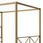 Furniture of America Rosadale Full X-Cross Canopy Bed in Gold, , large