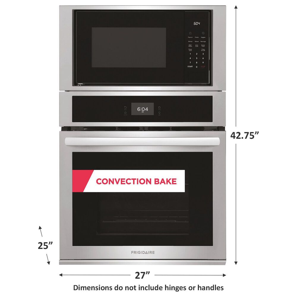 Frigidaire 27&quot; Microwave Combination Wall Oven in Stainless Steel, , large