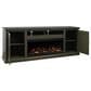 Legends Home Kensington 86" Fireplace Console with Fireplace Insert in Shadow Grove, , large