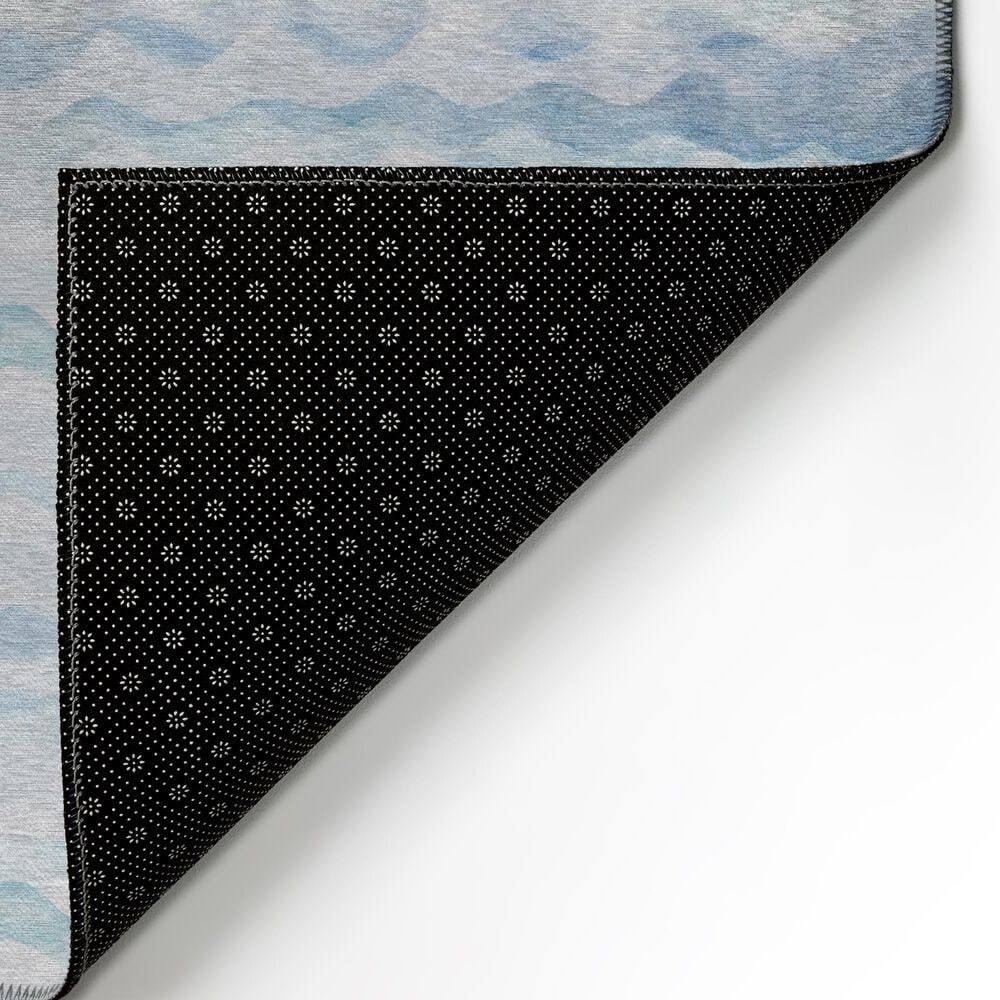 Dalyn Rug Company Seabreeze Chevron 9&#39; x 12&#39; Denim Area Rug, , large
