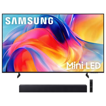 Samsung 50" Class M70H Series Mini LED 4K UHD Vision AI - Smart Tizen TV with B-Series 2.0 Channel Soundbar in Titan Black and Black, , large