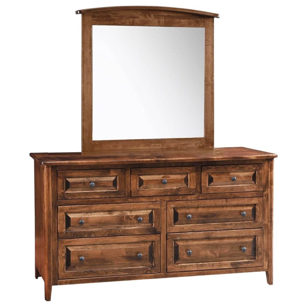 Archbold Furniture Carson 4-Piece Queen Storage Bedroom Set in Maple Bark, , large