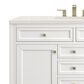 James Martin Vanities Chicago 48" Single Bathroom Vanity in Glossy White with 3 cm Lime Delight Quartz Top and Rectangular Sink, , large