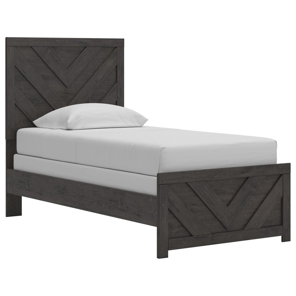 Ashley Prendonea 4-Piece Twin Bedroom Set in Dark Charcoal, , large