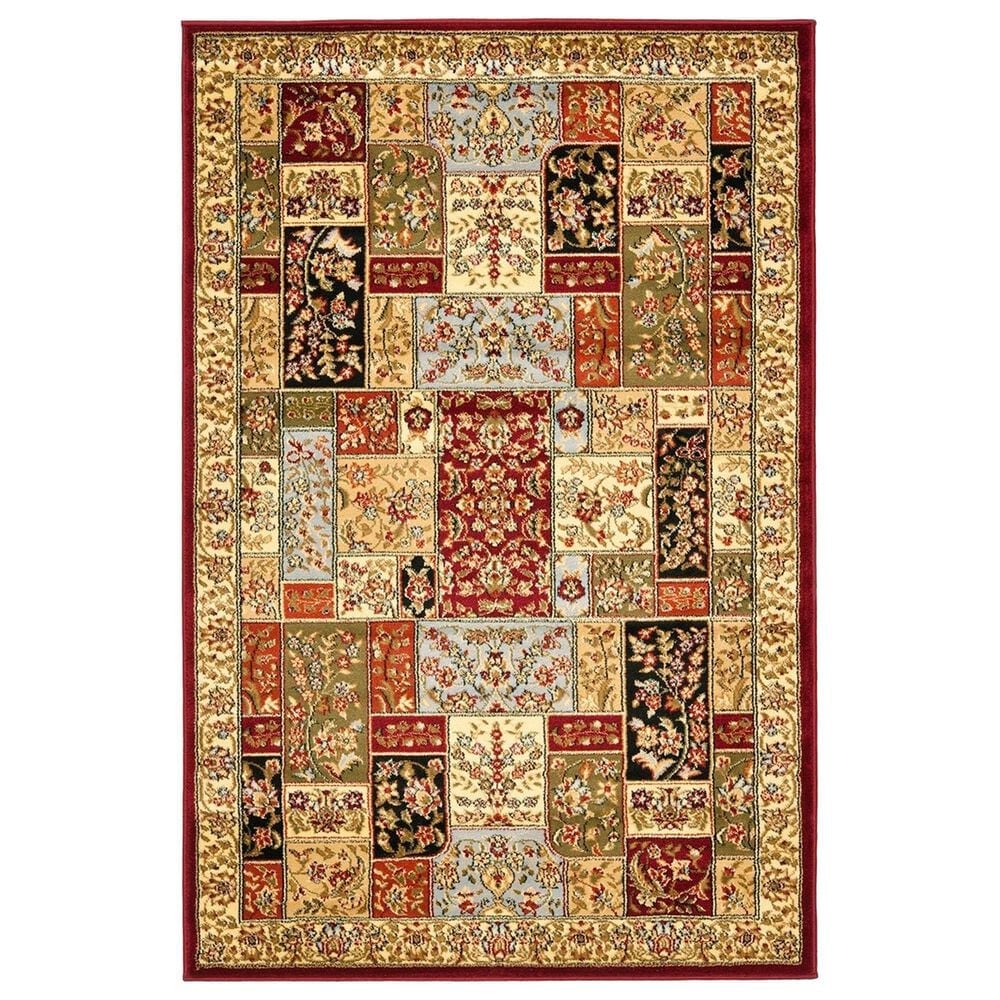 Safavieh Lyndhurst LNH318 3"3" x 5"3" Multicolor and Ivory Area Rug, , large