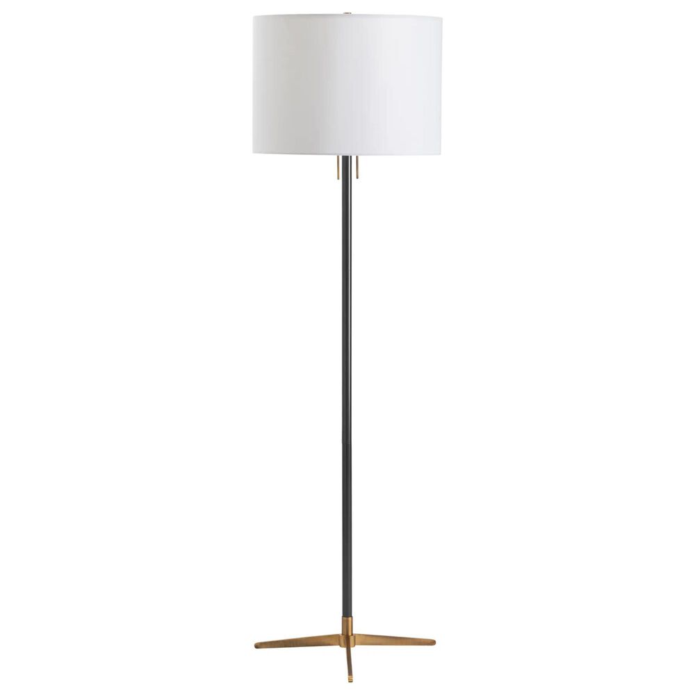 Crestview Collection Veda Floor Lamp in Blackened Bronze and Brass, , large