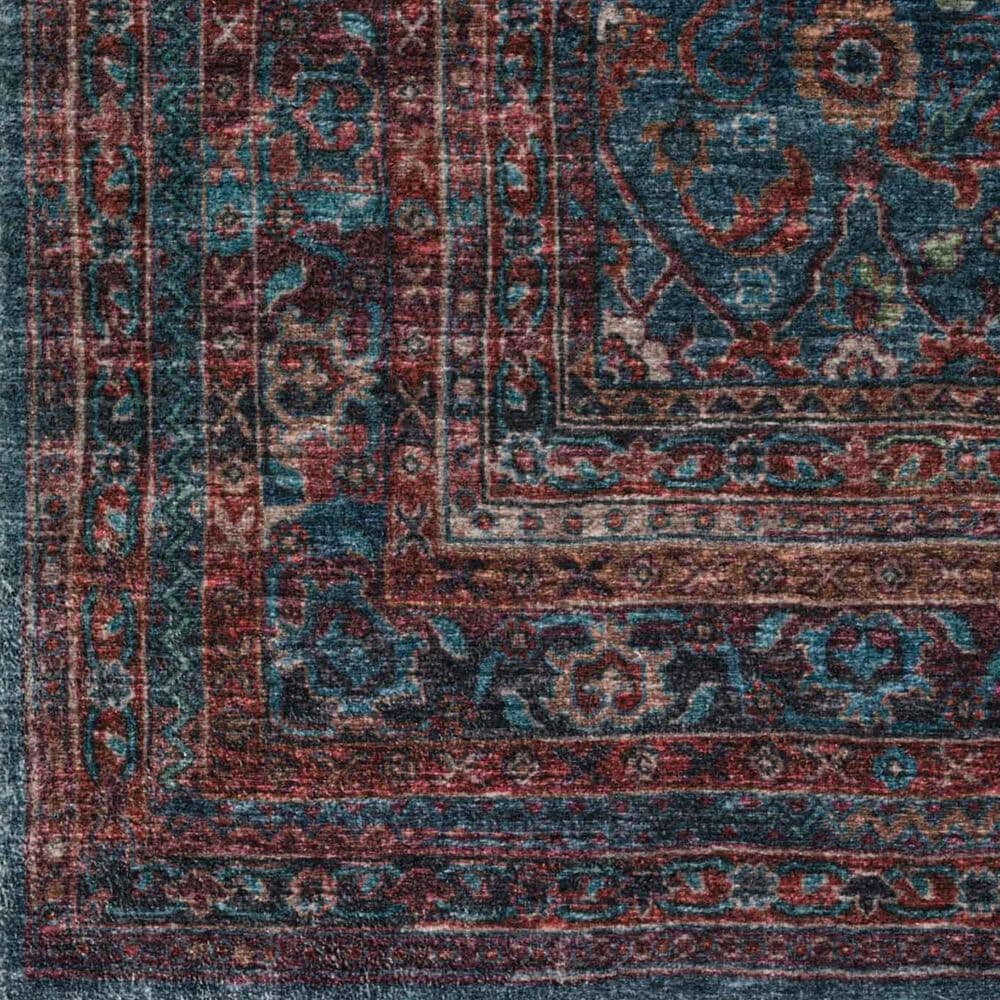 Dalyn Rug Company Jericho Traditional 2&#39;6&quot; x 8&#39; Navy Indoor/Outdoor Runner, , large