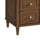 James Martin Vanities Lorelai 36" Single Vanity in Mid-Century Walnut with 3 cm Carrara White Marble Top, , large