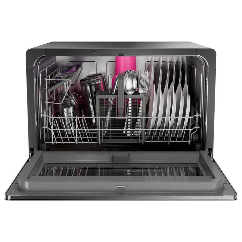 GE Profile 21.7" Countertop or Built-In Smart Compact Dishwasher with 6 Wash Cycles in Black, , large
