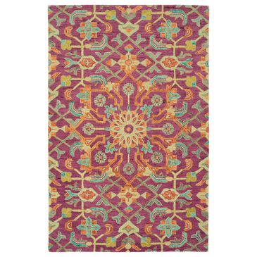 Kaleen Rugs Chancellor 4" x 6" Plum, Orange, Teal, Gold and Sage Area Rug, , large