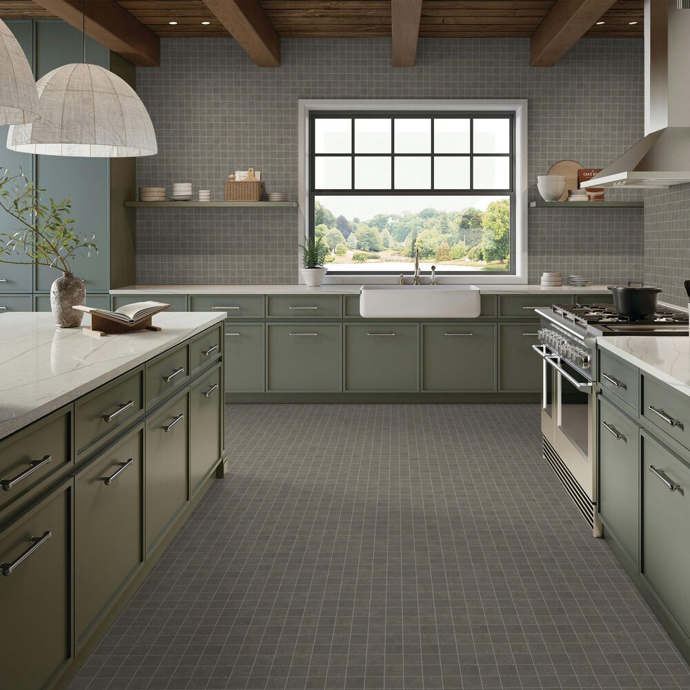 Dal-Tile Exposition Cameo 2" x 2" Straight Joint on 12" x 12" Porcelain Mosaic Sheet, , large